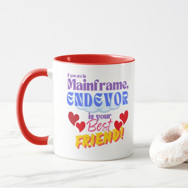 Endevor in der Mainframe-Programmierung Tasse (Mit Donut)
