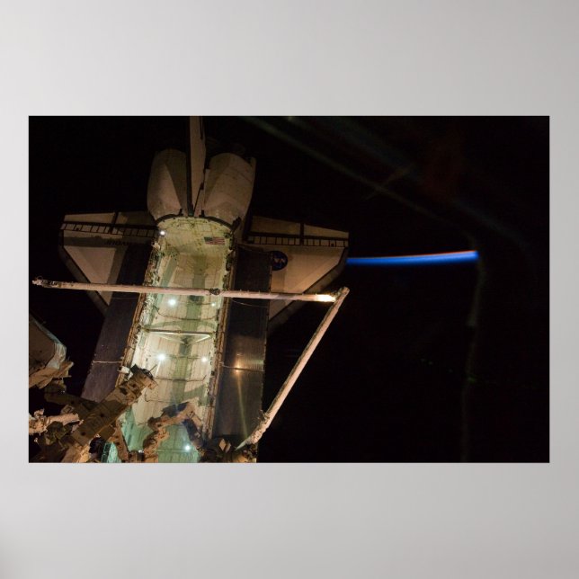 Endevour und Erde Poster (Vorne)