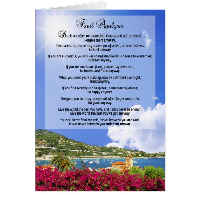 Endgültige Analyse: "Do it Anyway" (Vorne)