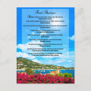 Endgültige Analyse: "Do it Anyway" Postkarte