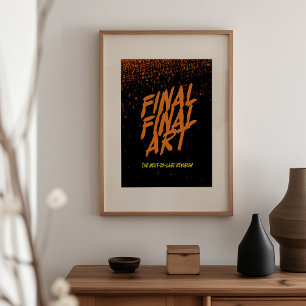 Endgültige Endgültige Kunst - Vintage-Filmplakat-P Poster