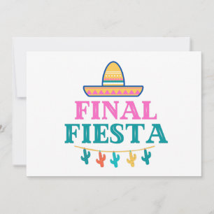 Endgültige Fiesta Sombrero-Mitteilungskarten Feiertagskarte