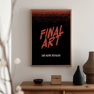 Endgültige Kunst - Vintage-Horrorfilmplakat Poster
