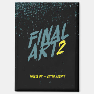 Endgültige Kunst - Vintage-Kinoposter-Parodie-Magn Magnet