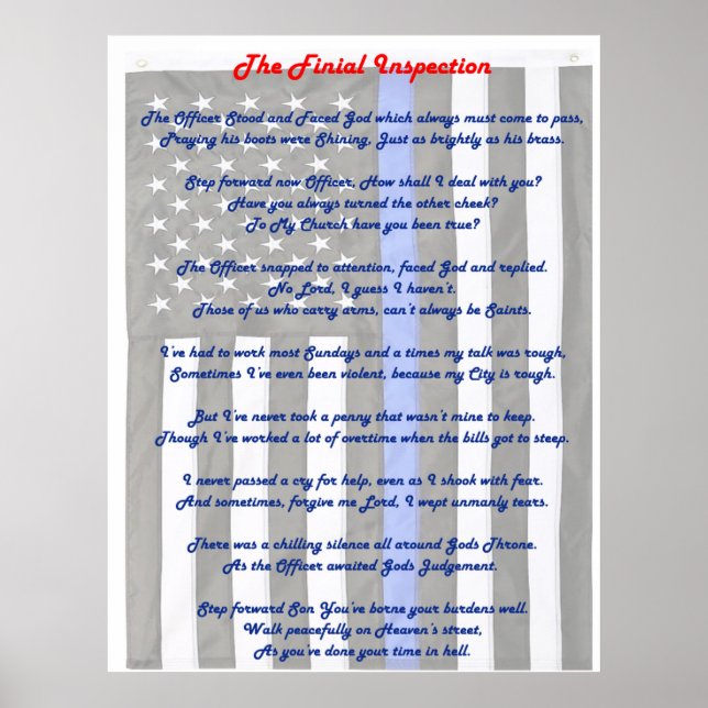 Endgültige Polizeiposter Poster (Vorne)