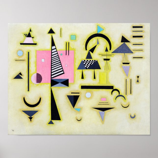 Endgültige Rosy, Wassily Kandinsky Poster (Vorne)