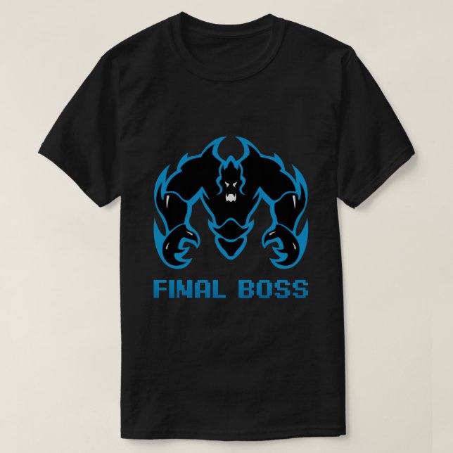 ENDGÜLTIGER BOSS-Team-Logo-Angepasster T - Shirt (Design vorne)