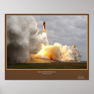 Endgültiger Start von STS-134 Poster