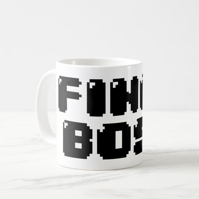 ENDGÜLTIGES BOSS KAFFEETASSE (Vorderseite Links)