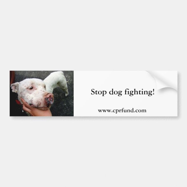 Endhundefighting! Autoaufkleber (Vorne)