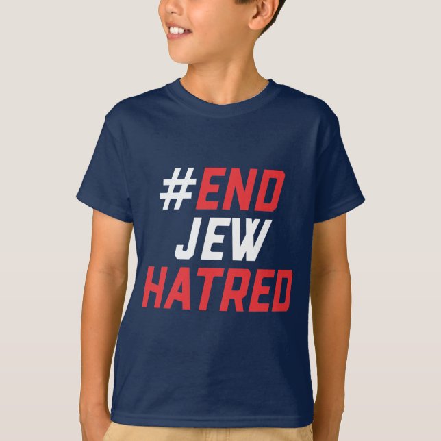 #EndJewHatred Boys T - Shirt für klassische Kundge (Vorderseite)