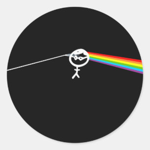 endlcg_Dark Side of the moon Runder Aufkleber