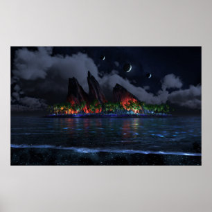 Endless Blue (Nacht) Poster