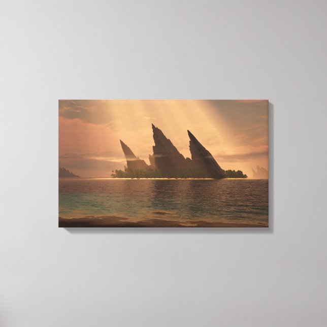 Endless Blue (Sunbeam) Leinwanddruck (Vorderseite)