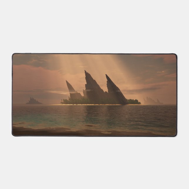 Endless Blue (Sunbeam) Schreibtischunterlage (Vorderseite)