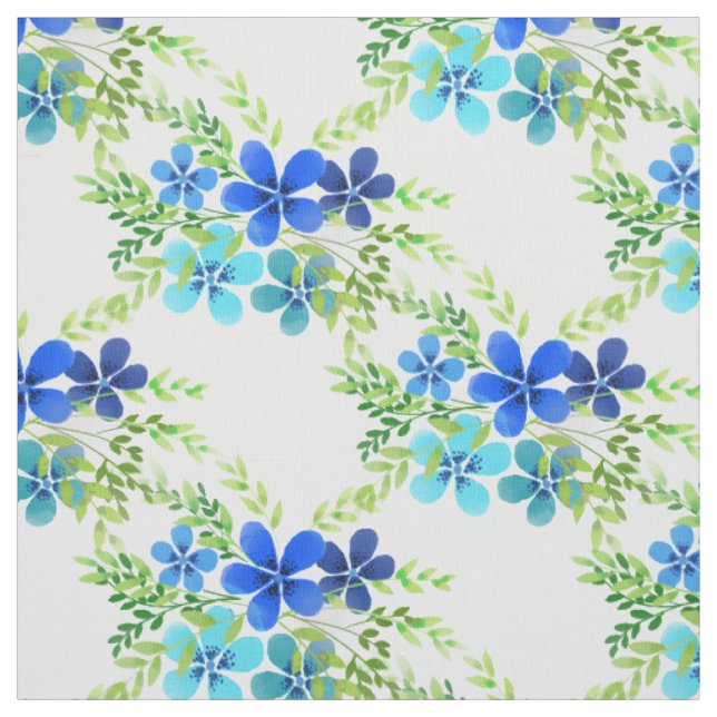 Endless Blue Vergiss mich nicht Blume Fabric Stoff (Muster)