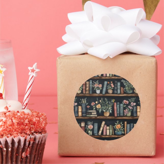  Endless Books Retro Runder Aufkleber (Party)