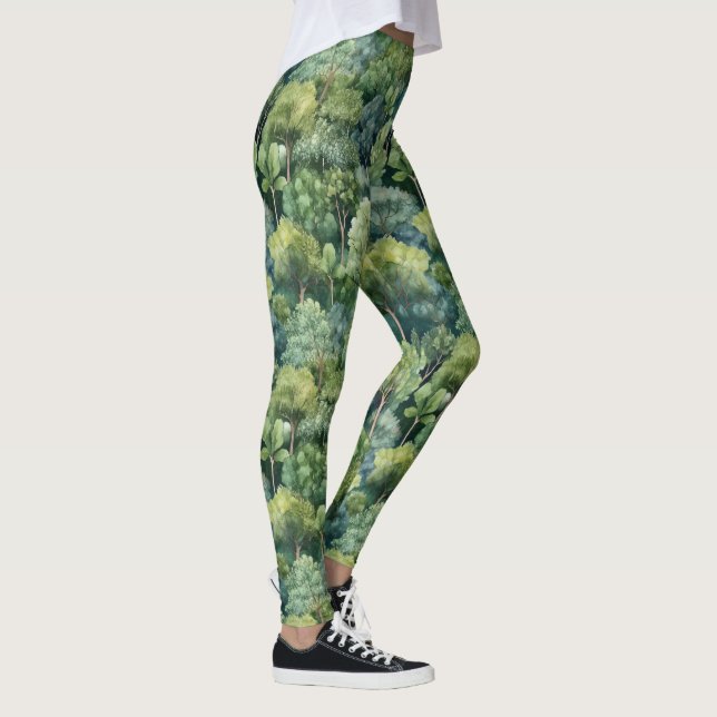 endless Forest Watercolor Leggings (Rechts)