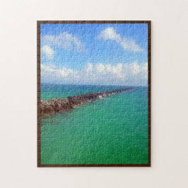 [Endless Horizon] Serene Ocean Sky Rock Jetty Puzzle
