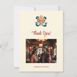 endless Knot tibetisch Wedding Dankeskarte