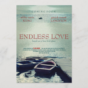 ENDLESS LIEBE Poster-Stil Einladung