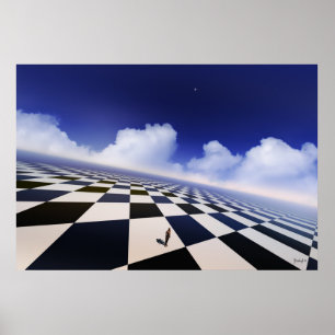 Endless opposites - surreal print poster