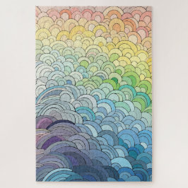 Endless Pastel Rainbow Jigsaw Puzzle