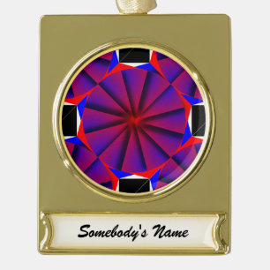 Endless Pinwheel von Kenneth Yoncich Banner-Ornament Gold
