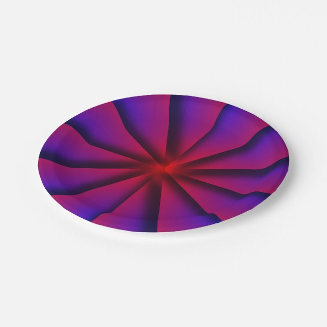 Endless Pinwheel von Kenneth Yoncich Pappteller (Schrägansicht)