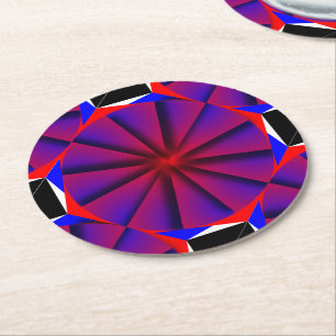 Endless Pinwheel von Kenneth Yoncich Runder Pappuntersetzer