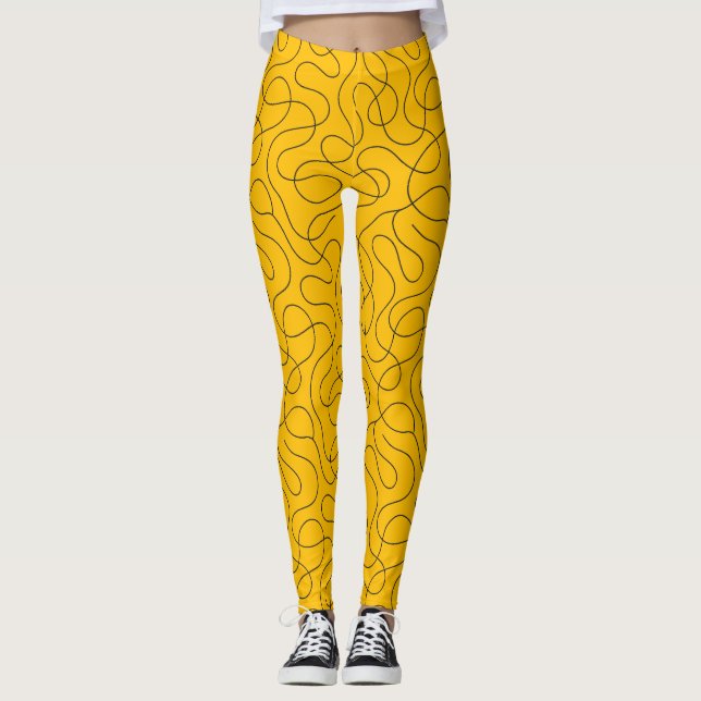 Endless Scribble45+ Leggings (Vorderseite)