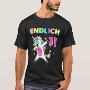 Endlich 11. Geburtstagsgeschenk Einhorn T-Shirt