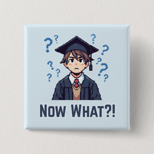 Endlich Abitur .. Was nun? Button (Vorderseite)