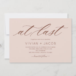 Endlich EDITABLE FARBE Moderne Hochzeitseinladung Einladung