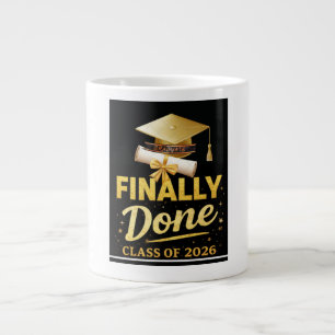 Endlich fertig Abschlussdesign Klasse 2026 Bla Jumbo-Tasse