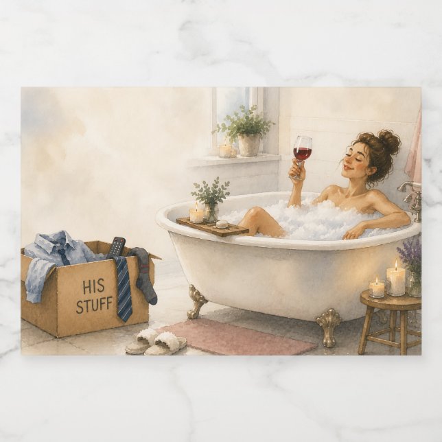 Endlich Frei - Glückliches Scheidungsgeschenk (Einzelnes Label)