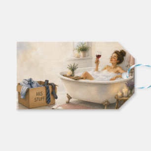 Endlich Frei - Glückliches Scheidungsgeschenk Geschenkanhänger