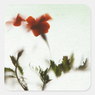 Endlich Frühling! Quadratischer Aufkleber