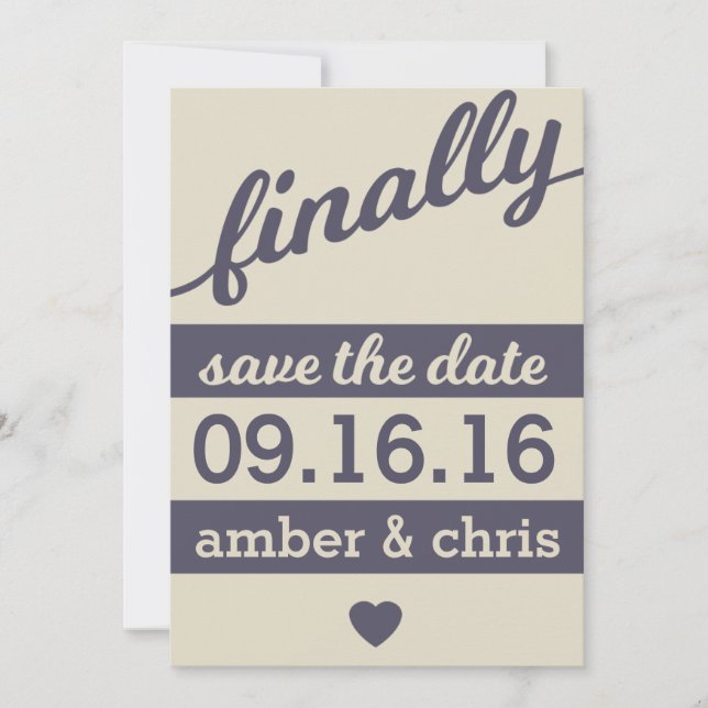 Endlich heiraten! Save The Date (Vorderseite)