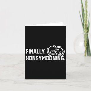 Endlich Honeymooning T-Shirt Niedlich Honeymoon En Karte