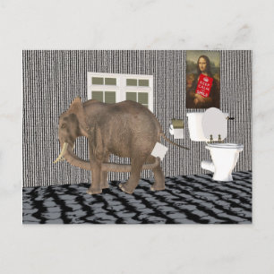 Endlich Housebroken Postkarte