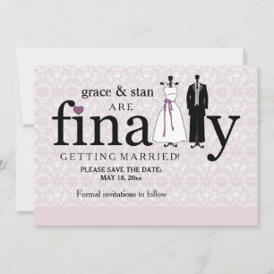 Endlich ist die Save-the-Date-Mitteilung da Save The Date