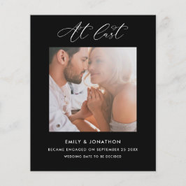 Endlich Kalligrafie Foto Verlobung Black