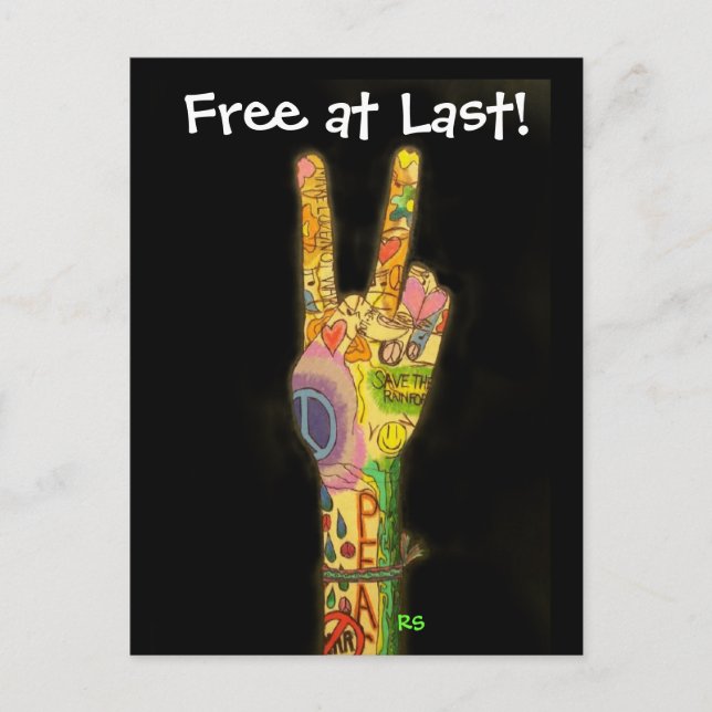 Endlich kostenlos! SRF Postkarte (Vorderseite)