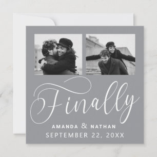 Endlich Minimalistische Hochzeit 2 Foto Save the D Date
