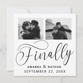 Endlich Minimalistische Hochzeit 2 Foto Save the D Date