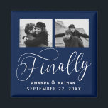 Endlich Minimalistische Hochzeit 2 Foto Save the D Magnet<br><div class="desc">Es lohnt sich zu warten und jetzt sind Sie endlich bereit,  Ihre Daten zu speichern! Diese minimalistische Hochzeit speichern die Dattelmagnete sind perfekt einfach,  aber super modern. Sie können das Design einfach personalisieren,  indem Sie Ihre eigenen Fotos,  Namen und Hochzeitsdatum hinzufügen. Matching-Elemente finden Sie in der Auflistung.</div>