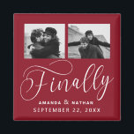 Endlich Minimalistische Hochzeit 2 Foto Save the D Magnet<br><div class="desc">Es lohnt sich zu warten und jetzt sind Sie endlich bereit,  Ihre Daten zu speichern! Diese minimalistische Hochzeit speichern die Dattelmagnete sind perfekt einfach,  aber super modern. Sie können das Design einfach personalisieren,  indem Sie Ihre eigenen Fotos,  Namen und Hochzeitsdatum hinzufügen. Matching-Elemente finden Sie in der Auflistung.</div>