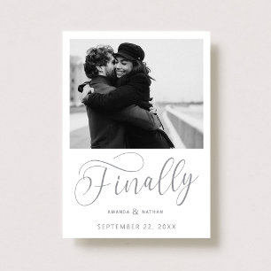 Endlich Minimalistische Hochzeit Foto Save the Dat Date