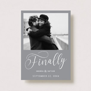 Endlich Minimalistische Hochzeit Foto Save the Dat Date